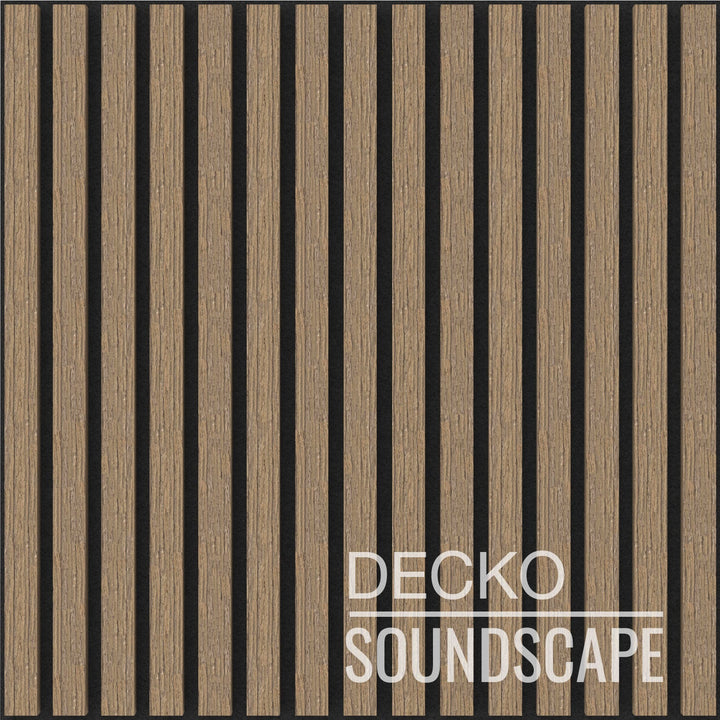 Akusztikus Falpanel – Hangelnyelő, Faerezetes – <b>OAK Négyzet</b> - (5 db/doboz - 600×600x21 mm - <b>1,8 m<sup>2</sup></b>) | DECKO SOUNDSCAPE