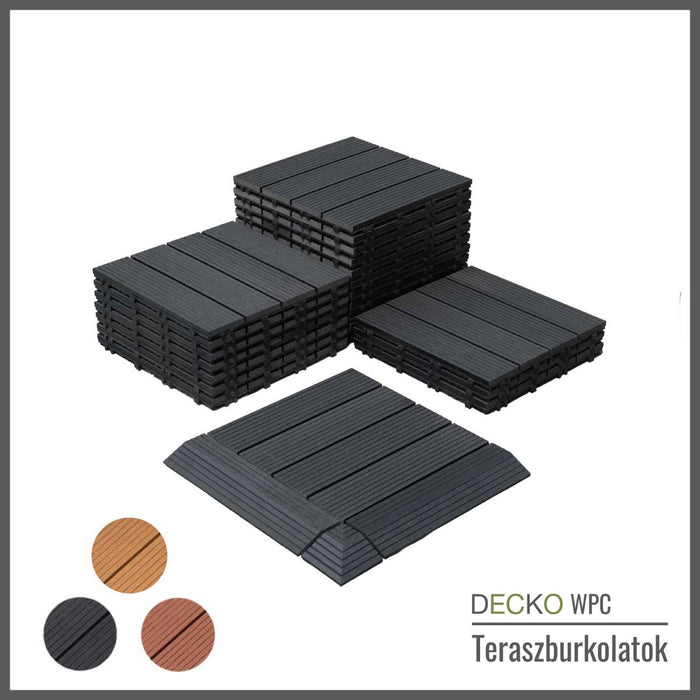 DECKO WPC Klikkelhető Teraszburkolat - 300/300/20 - Ár/db