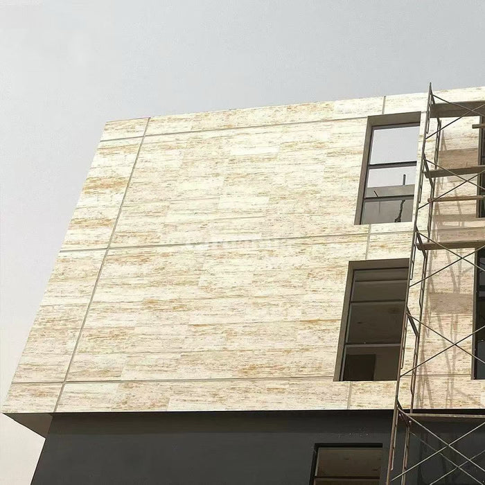 DECKO Flexistone hajlékony kőpanelek – <b>PIETRA TRAVERTINO</b> – 900x300 mm Panelek Dobozban