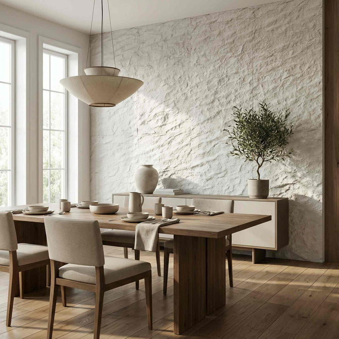 Hajlékony 3D kőhatású falpanelek – <b>GRANDE BIANCO</b> – 5 db-os csomag (1200x600mm-es panelek) - 3,6 m² | DECKO Flexistone