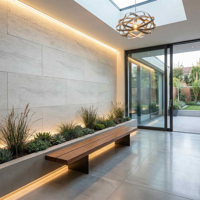 Hajlékony 3D kőhatású falpanelek - <b>PIETRA ALBA</b> - 16 db-os csomag (900 × 300 mm-es panelek) – 4,32 m² | DECKO Flexistone