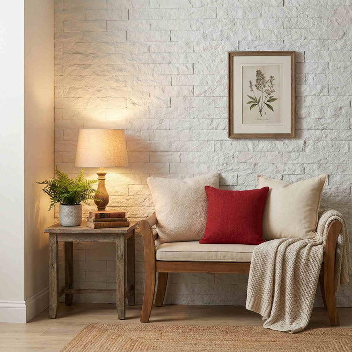 Hajlékony 3D kőhatású falpanelek – <b>BRICO NATURALE</b> – 12 db egymásba illeszkedő, öntapadós panel egy dobozban – 1,08 m² | DECKO FlexiStone