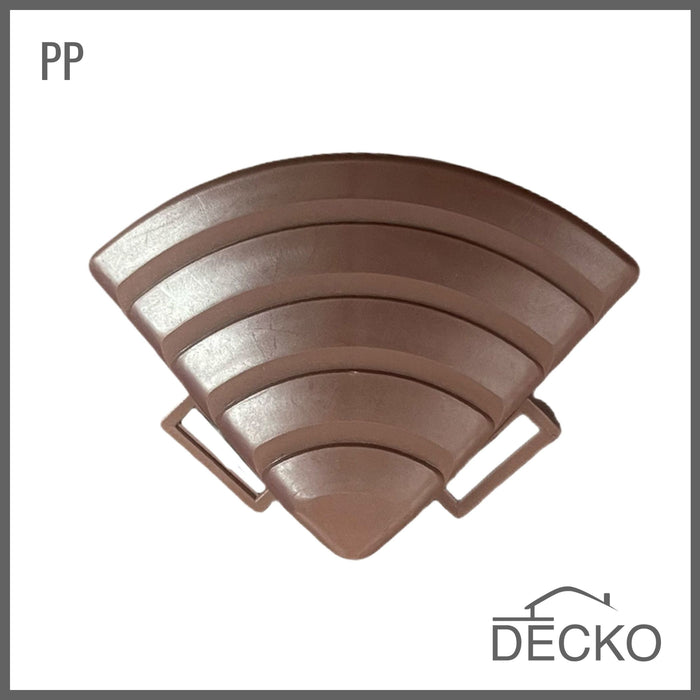 Teraszburkolat Sarokelem - PP járólaphoz | DECKO Lite (60x60x20 mm) - (Egy darab)