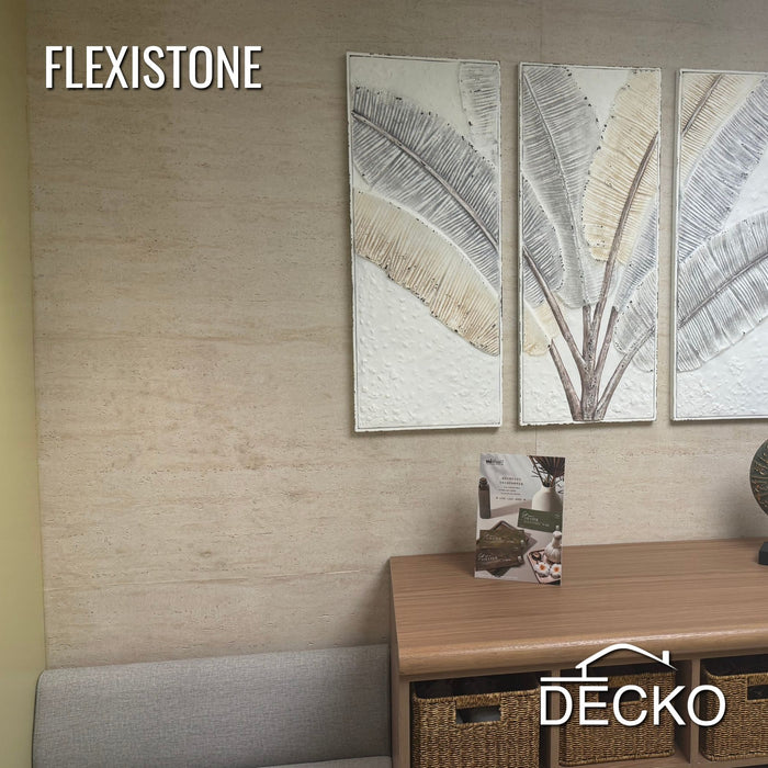 Hajlékony 3D kőhatású falpanelek MINTA - GRANDE TRAVERTINO GOLD | DECKO Flexistone - Ingyenes szállítás