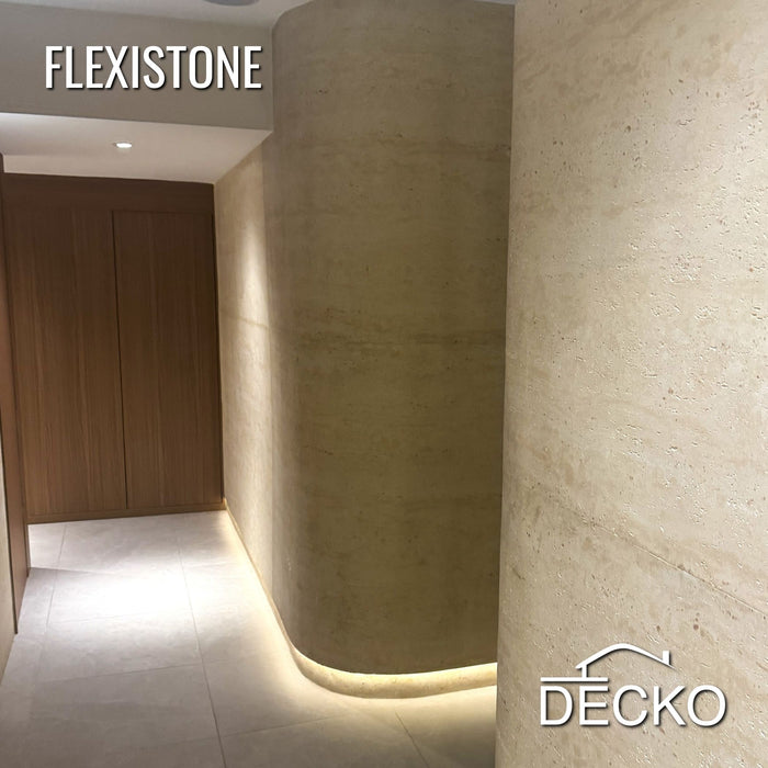 Hajlékony 3D kőhatású falpanelek MINTA - GRANDE TRAVERTINO GOLD | DECKO Flexistone - Ingyenes szállítás