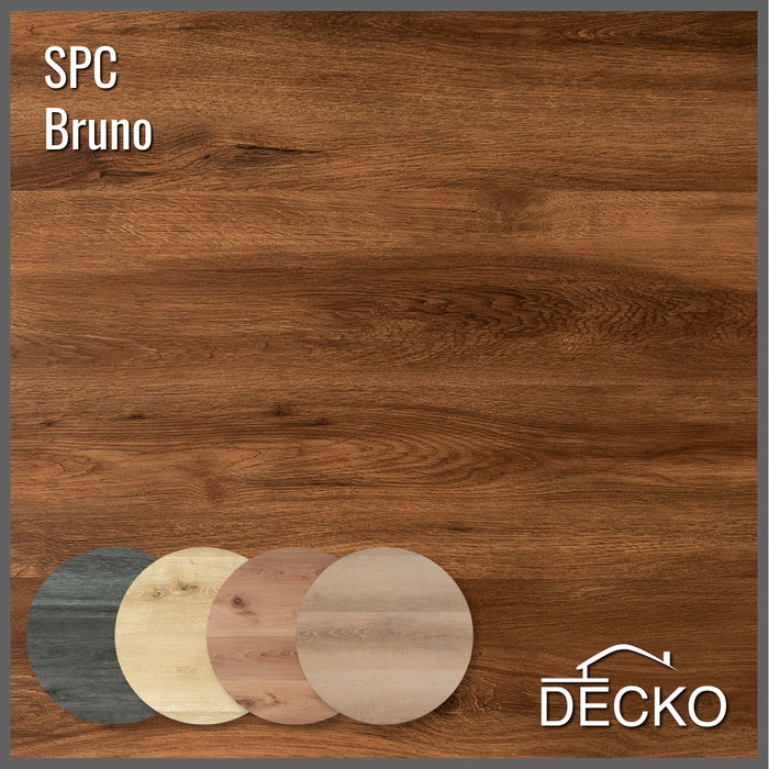 SPC Hibrid Vinyl Padló - BRUNO - Kőkompozit, vízálló | DECKO (2,23 m²/doboz)