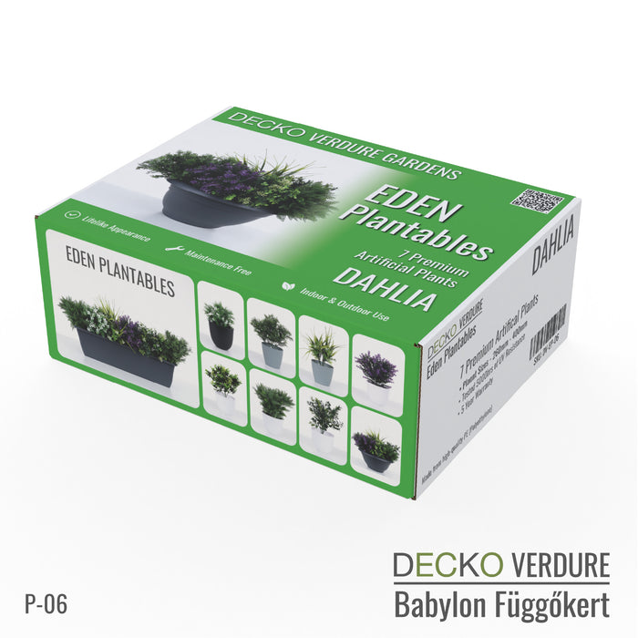 DECKO Verdure Eden ültethető - DAHLIA - 7 db-os műnövény szett