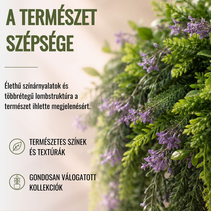 DECKO Verdure Babylon - VIOLA - 6 db-os függő műnövény szett