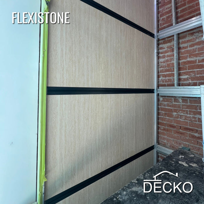 Hajlékony 3D kőhatású falpanelek – GRANDE TRAVERTINO – 6 db-os csomag (1200x600mm-es panelek) - 4,32 m² | DECKO Flexistone