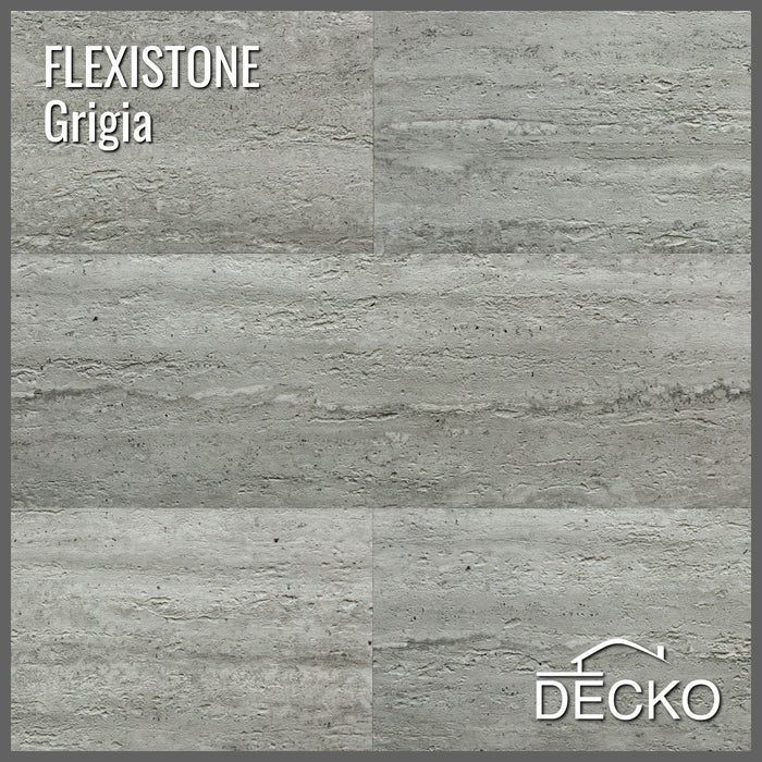 Hajlékony 3D kőhatású falpanelek MINTA - PIETRA GRIGIA | DECKO Flexistone - Ingyenes szállítás