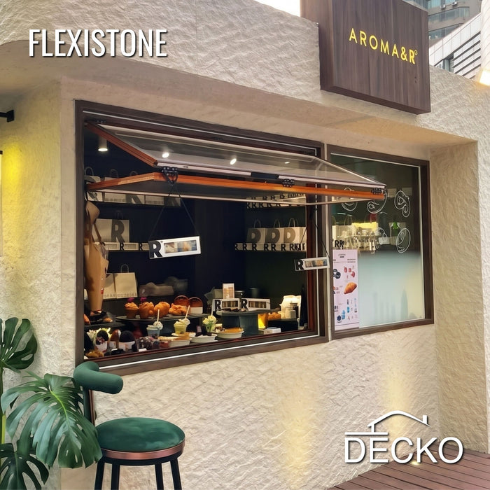 Hajlékony 3D kőhatású falpanelek – GRANDE BIANCO – 5 db-os csomag (1200x600mm-es panelek) - 3,6 m² | DECKO Flexistone
