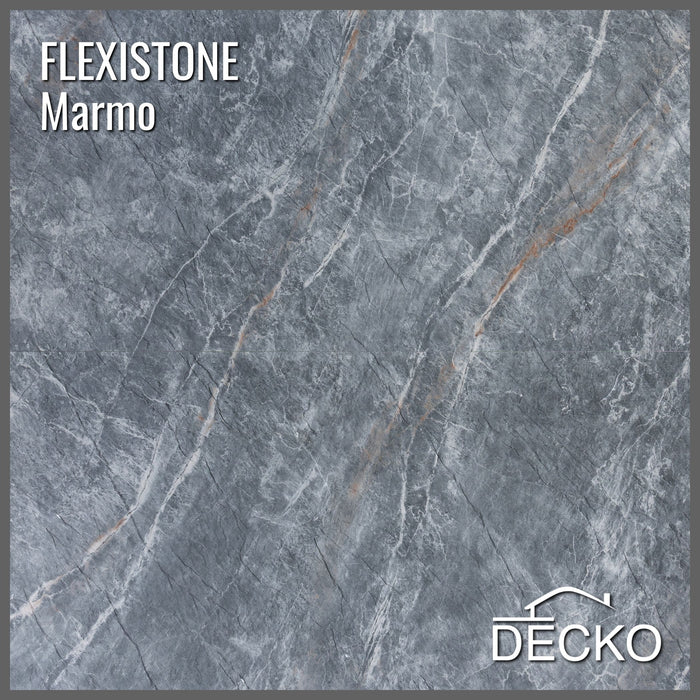 Hajlékony 3D kőhatású falpanelek – GRANDE MARMO – 5 db-os csomag (1200x600mm-es panelek) - 3,6 m² | DECKO Flexistone