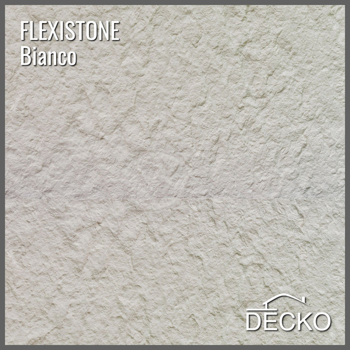 Hajlékony 3D kőhatású falpanelek – GRANDE BIANCO – 5 db-os csomag (1200x600mm-es panelek) - 3,6 m² | DECKO Flexistone