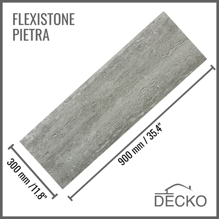 Hajlékony 3D kőhatású falpanelek MINTA - PIETRA GRIGIA | DECKO Flexistone - Ingyenes szállítás