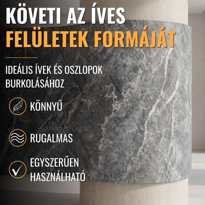 Hajlékony 3D kőhatású falpanelek – GRANDE MARMO – 5 db-os csomag (1200x600mm-es panelek) - 3,6 m² | DECKO Flexistone