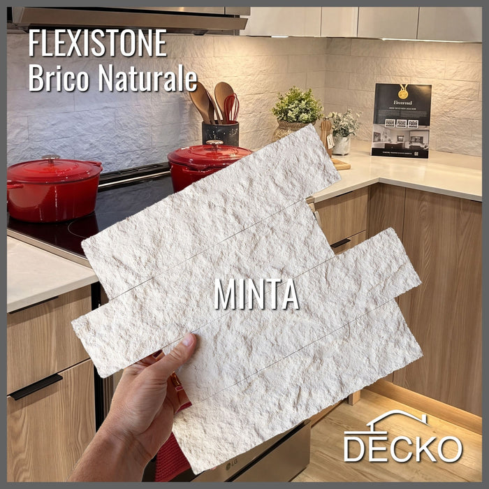 Hajlékony 3D kőhatású falpanelek MINTA - BRICO NATURALE | DECKO Flexistone - Ingyenes szállítás