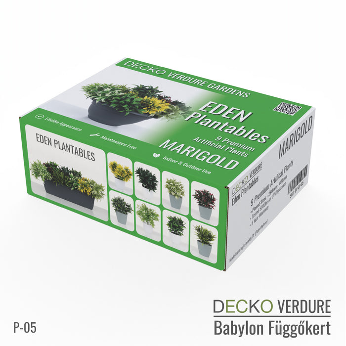 DECKO Verdure Eden ültethető - MARIGOLD - 9 db-os műnövény szett
