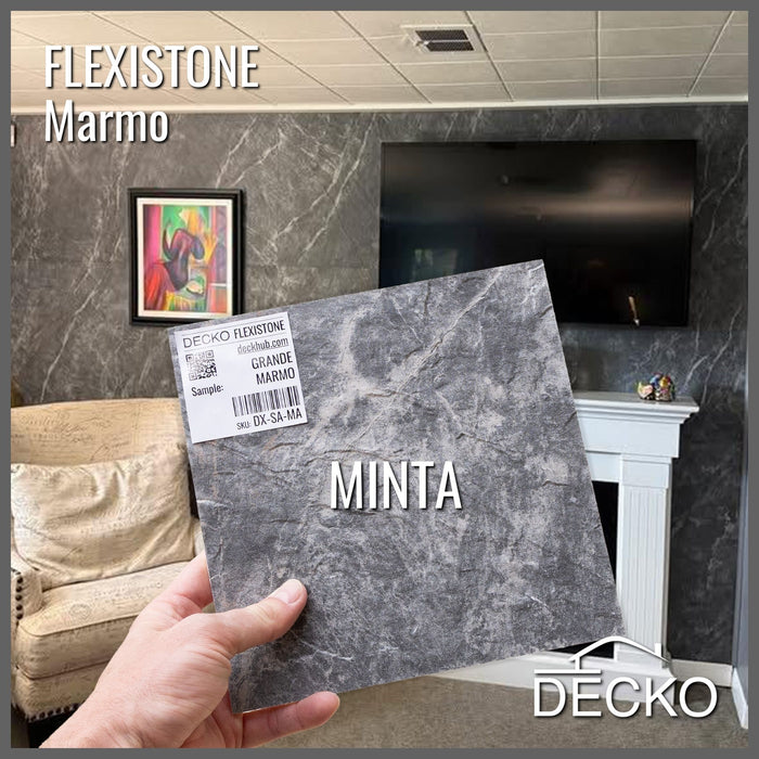 Hajlékony 3D kőhatású falpanelek MINTA - GRANDE MARMO | DECKO Flexistone - Ingyenes szállítás