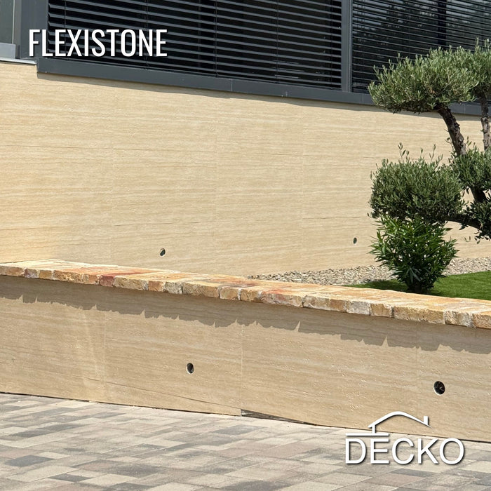 Hajlékony 3D kőhatású falpanelek MINTA - GRANDE TRAVERTINO GOLD | DECKO Flexistone - Ingyenes szállítás