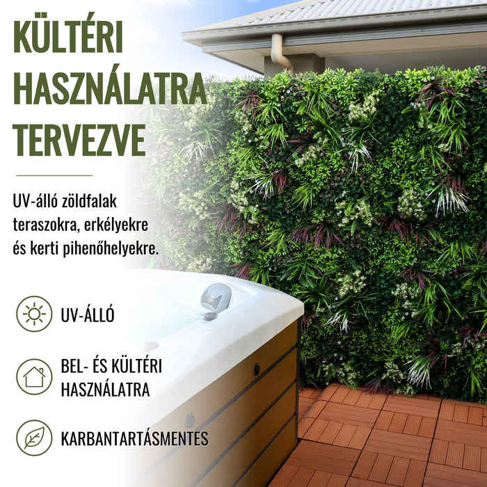 DECKO VERDURE Zöldfal - EVERGREEN - 500mm x 500mm (18.800 Ft-m2)