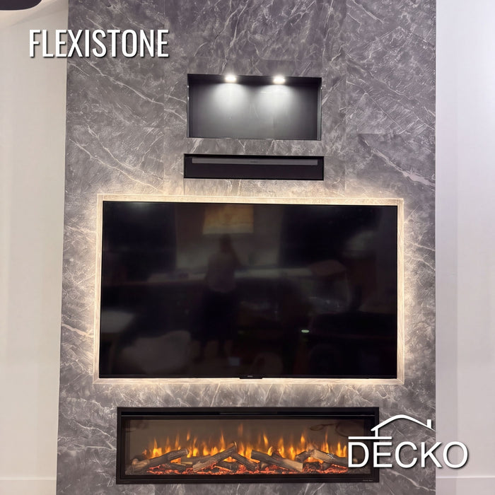 Hajlékony 3D kőhatású falpanelek – GRANDE MARMO – 5 db-os csomag (1200x600mm-es panelek) - 3,6 m² | DECKO Flexistone