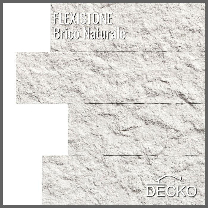 Hajlékony 3D kőhatású falpanelek MINTA - BRICO NATURALE | DECKO Flexistone - Ingyenes szállítás
