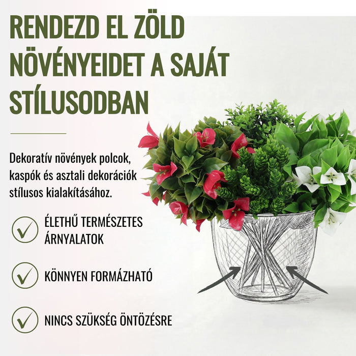 DECKO Verdure Babylon - VIOLA - 6 db-os függő műnövény szett