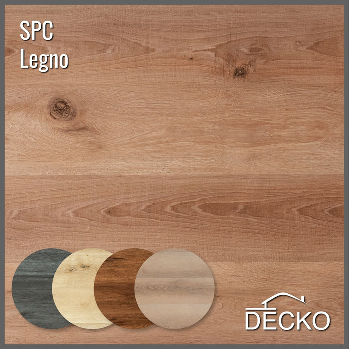 SPC Hibrid Vinyl Padló - LEGNO - Kőkompozit, vízálló | DECKO (2,23 m²/doboz)