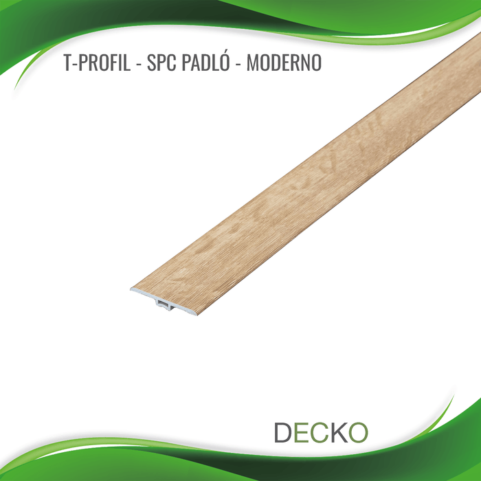 T-PROFIL DECKO SPC Hybrid Padlóhoz - 1220 mm hosszú